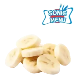 real banana sliced