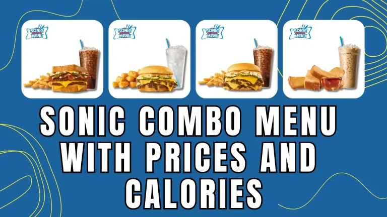 sonic combo menu with prices and calories