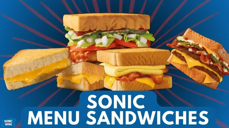 Sonic Sandwich Menu Prices