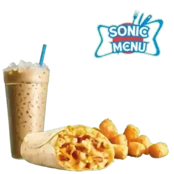 bacon breakfast burrito combo