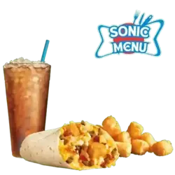 sonic ultimate meat cheese breakfast burrito combo
